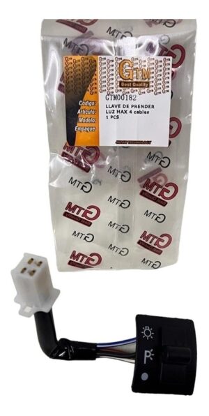 Llave De Prender Luz(4 Cables) P/moto Max. Gtm00182