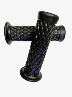 Par De Puños Vintage Moto Negros. Gtm00906