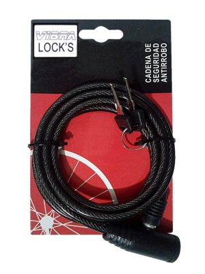 Cadena De Seguridad P/bicicleta/moto 1,5 Mt.x6 Mm V2103150