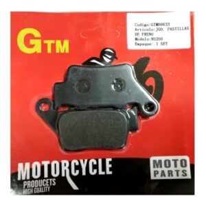 Jgo. De Pastillas De Freno Trase Bajaj Pulsar Ns/rs 200moto