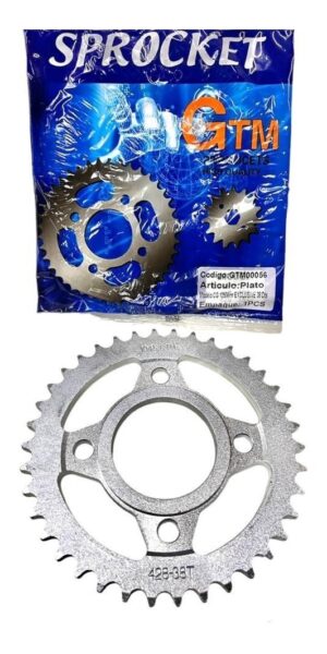 Plato P/moto Cg 125/wnr Exclusive 38 Dientes. Gtm00056