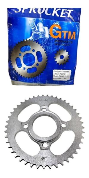 Plato P/moto Cg/dakar 45 Dientes. Gtm00885