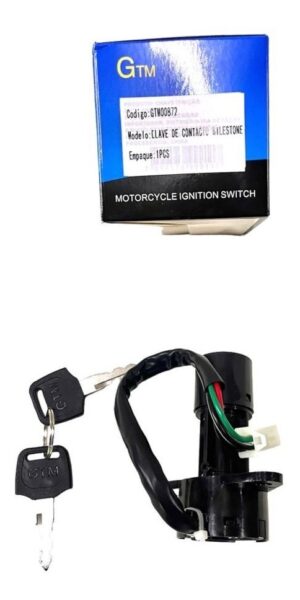 Llave De Contacto Milestone Para Moto. Gtm00872