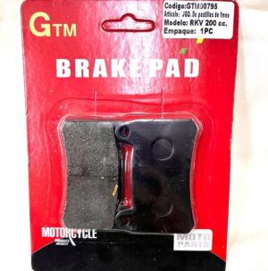 Jgo Pastillas De Freno Del. Moto Keeway Rkv 200cc. Gtm00795