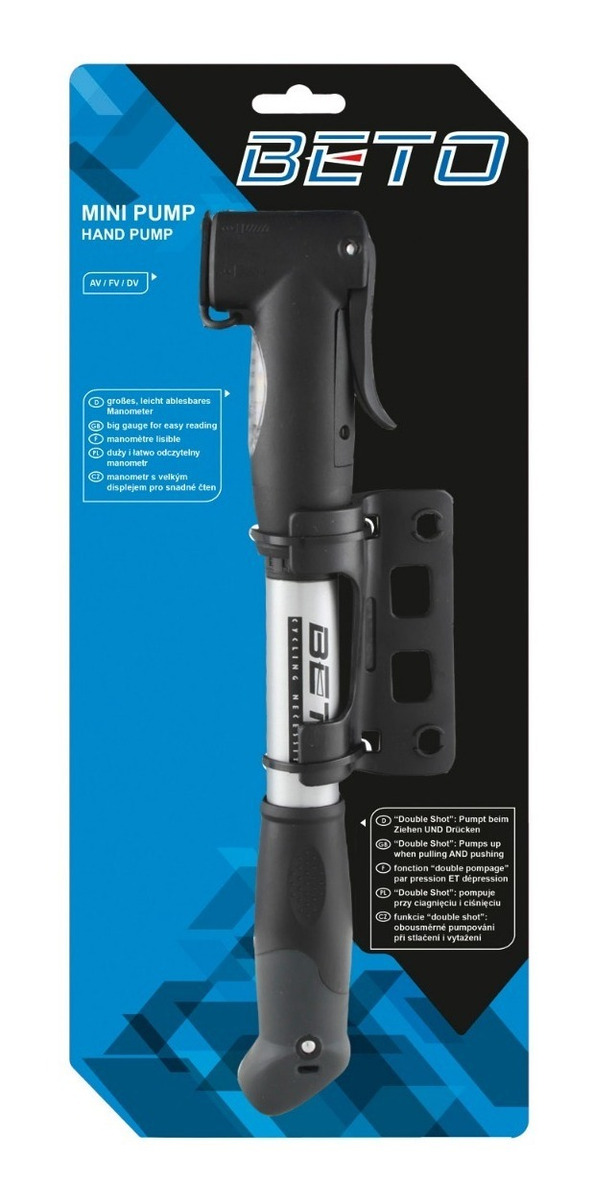 Mini Inflador Beto C/manóm. P/válvulas Fv-av C/sop M470304 - Imagen 3