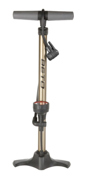 Inflador De Pie Beto,aluminio C/manómetro Válvulas Av/fv 321