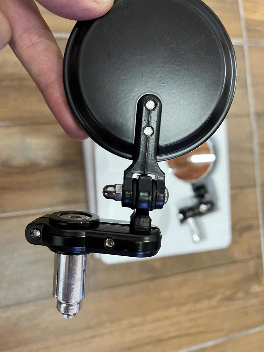 Jgo. De Espejos P/manillar Moto Café Racer Aluminio Gtm00904 - Imagen 3