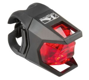 Par De Luz Led M-wave Blanco/rojo, 2 Led, 3 Func, P/bici 608