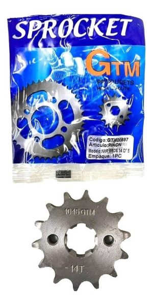 Piñon Moto Nxr/bros/titan/vince 14 Dts. Gtm00897