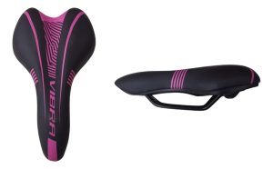 Asiento Vibra Negro/rosa, Negro/blanco. S/morza Bici