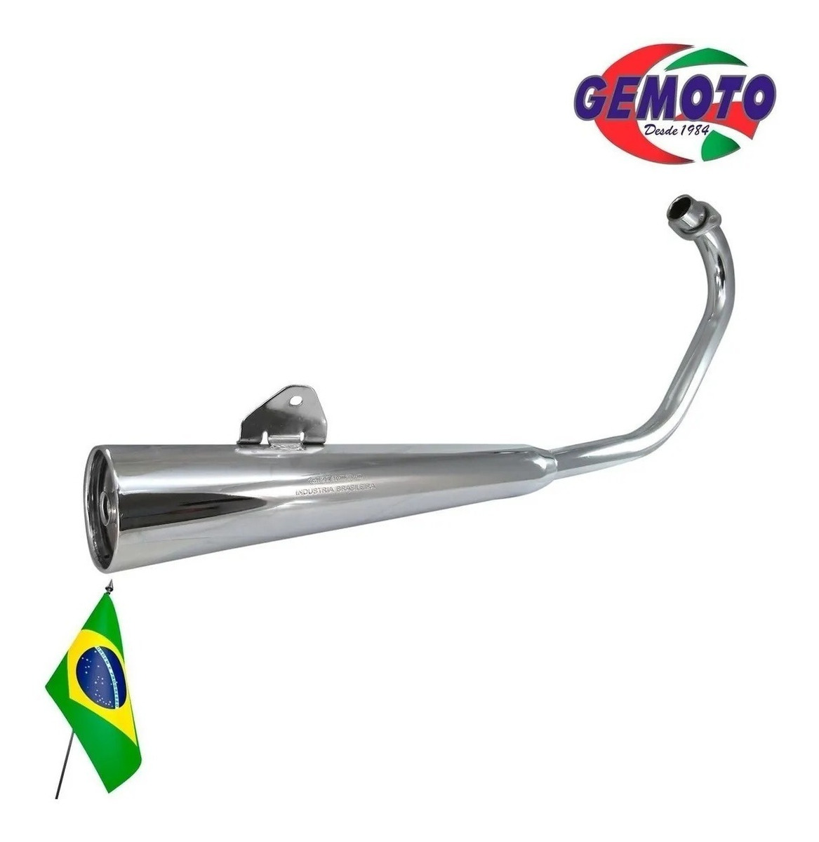 Caño De Escape Gemoto Corto Gs/street/titan 2000 - 61683 - Imagen 3
