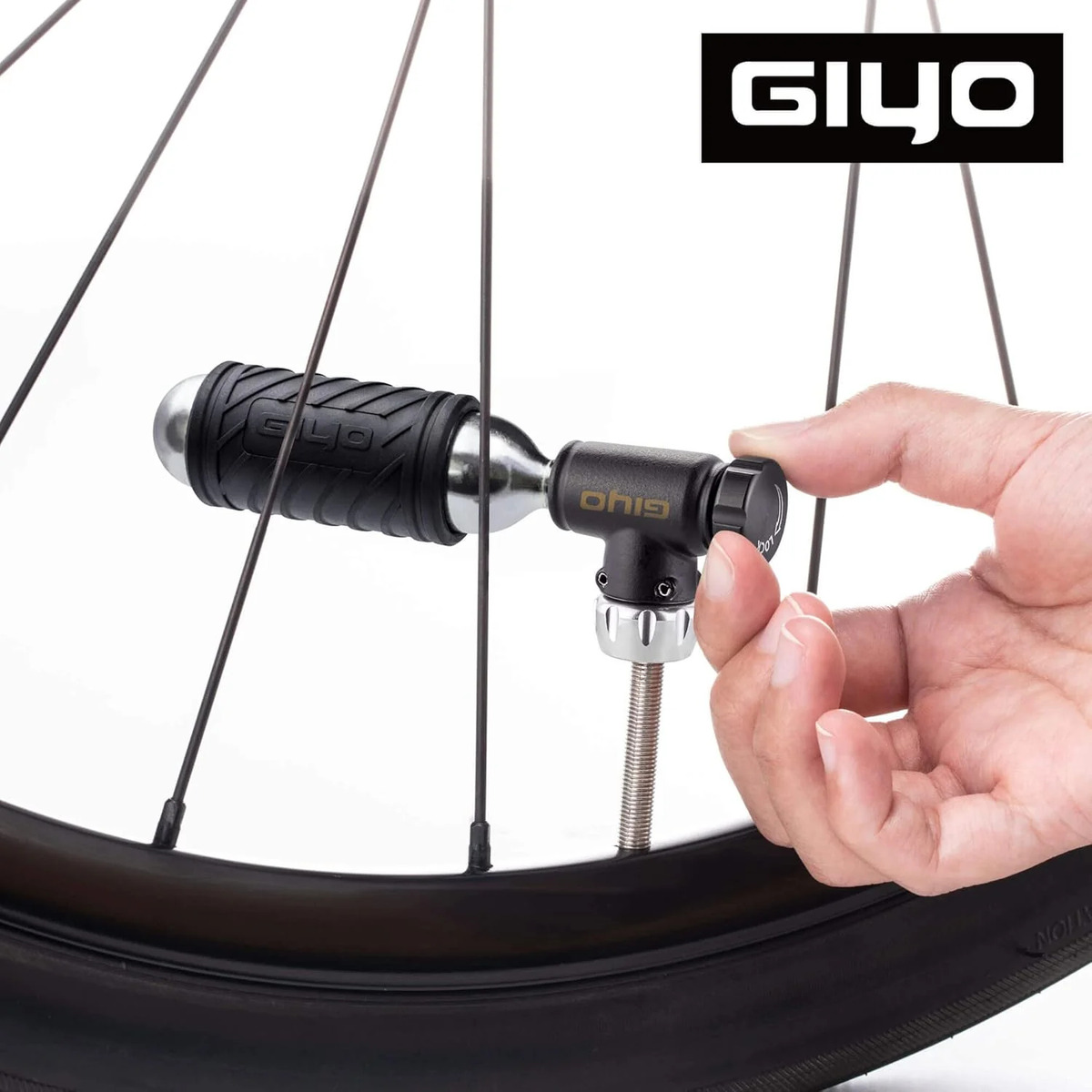 Micro Inflador Giyo Co2 C/kit Reparación Tubeless S/cartucho - Imagen 2