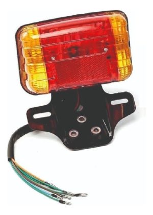 Farol Trasero Classic/cg C/porta Matrícula Metal - 00531