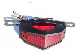 Farol Trasero Led Porta Matrícula Metal- P/moto Gtm007723