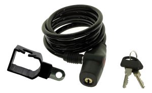 Candado Espiral Bicicleta M-wave Negro Modelo 233775 Antipalanca Black