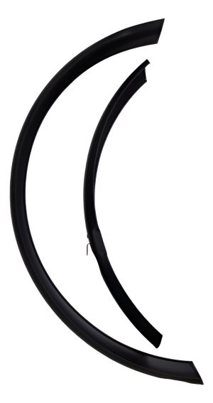 Jgo. De Guardabarros Jazz Negros Chapa Anchos Solos. P/ Bici