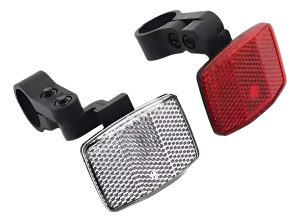 Par De Reflectores Rectangular Para Bici C/soportes Cv100