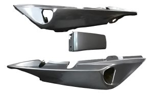 Jgo Colines Laterale Gs2 C/tapa Union Sin Rejilla. Gris,rojo