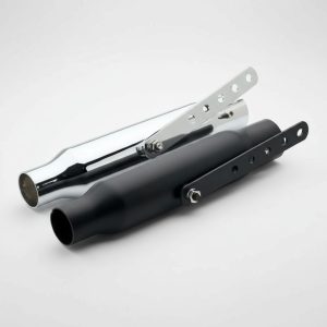 Caño De Escape Cafe Racer Custom P/moto. Cromado O Negro