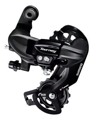 Cambio Trasero Shimano Tourney 6-7 Vels. P/bici. 300ty Negro Cambio Trasero De Bicicletas