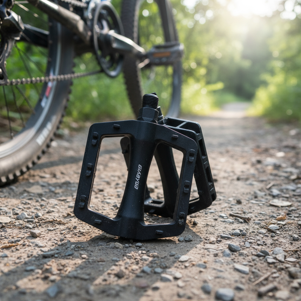 Pedal Pp Ancho C/bolillas 116x97x24 M904 Negro Bicicleta - Imagen 5