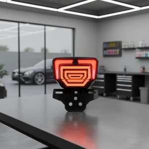 Farol Trasero Led Moto Tipo Racing Cg/sapucai/classic Rojo