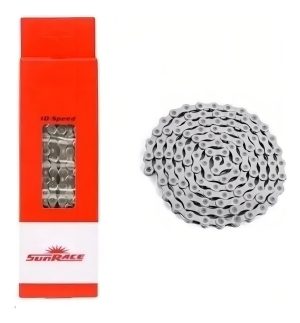 Cadena Sunrace Cn10a 126 Eslabones 10 Velocidades Compatible Shimano Sram