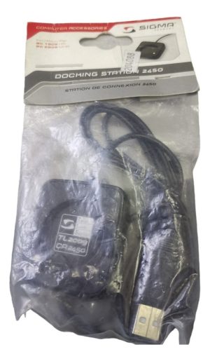 Estación De Acople Sigma Cr2450 Para Ciclocomputadores Bc 1909 Hr Bc 2209 Negro