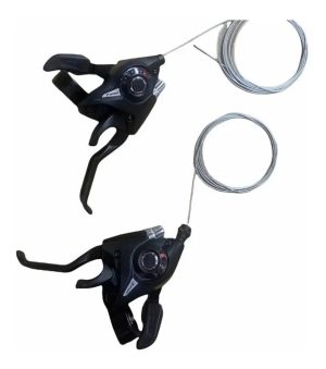 Juego Shifter Simil Ef500 3x7 Negro