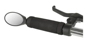 Mini Espejo M-wave Spy Oval Para Manubrio De Bicicleta -0032 Negro