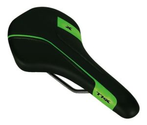 Asiento Tkx Mtb 280 * 145 Mm Negro/verde 315 Gr. Cód:d-3017