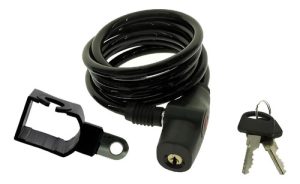 Candado Espiral Bicicleta M-wave Negro Modelo 233775 Antipalanca Black