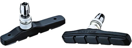 2 Pares Tacos De Freno V-brake Tkx 72mm. 4 Unidades Negro - Imagen 2