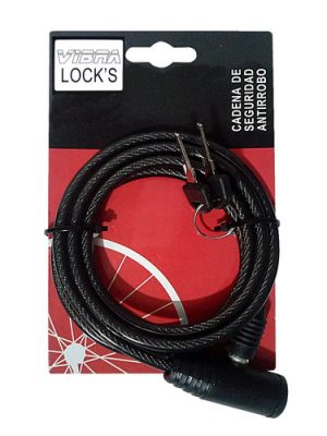 Cadena De Seguridad P/bicicleta/moto 1,5 Mt.x6 Mm V2103150