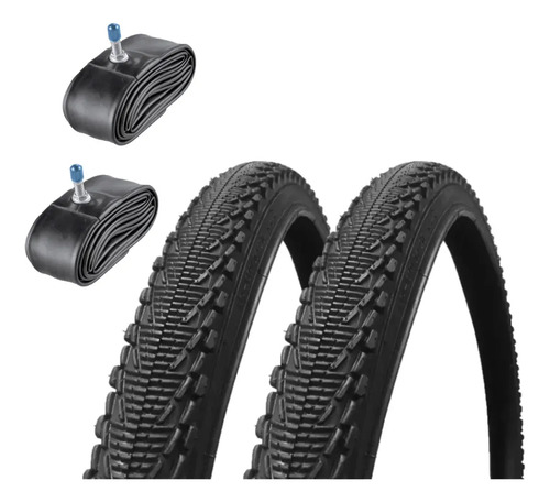 Combo 2 Cubiertas Dsh 26x2 Semislick + 2 Camaras V. Fina - Imagen 3