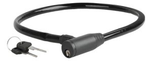 Cadena Seguridad Con Llave 60 Cm X 6mm. Negra M230086