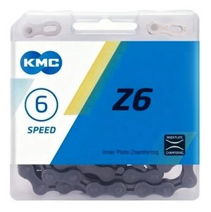 Cadena Kmc Z6 Gris 6v 7v 8v 18v 21v 24v 116 Eslabones