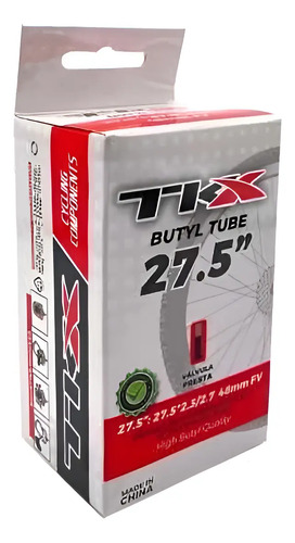 Camara Tkx Bici 27.5x2.3/2.7 Valvula Fina 48mm