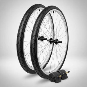Combo 2 Cubiertas Dsh 26x1.95 Lisa/urbana + 2 Camaras V.fina