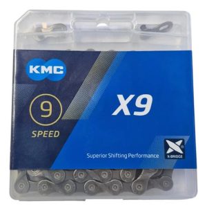 Cadena Kmc X9 9 Velocidades 114 Eslabones Original Taiwan