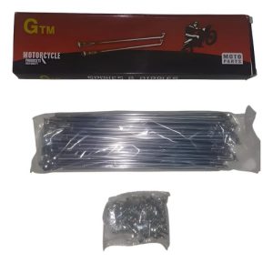 Rayo Cromado P/moto 4mm X 195mm C/nipple X 36 Unidades. 0776