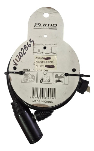 Cadena Seguridad Primo C/llave 2 Mts. X 8 Mm. - Imagen 2