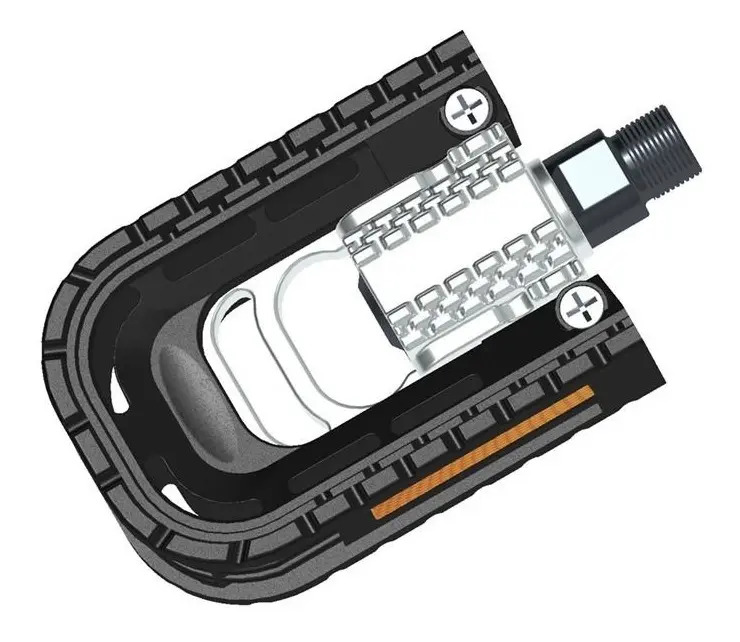Pedales Bicicleta Plegable/folding 2du Reflec 9/16 M961 Alum - Imagen 3