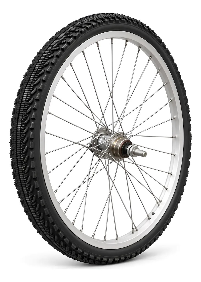 Rueda Alum Tras. Rod. 26 Mtb + Cubierta Dhs Slick + Cámara