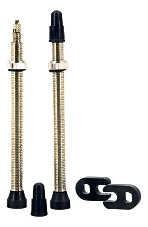 Par De Valvulas Tkx Tubeless 60mm. Base Conica. Bici