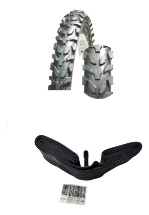 Cubierta + Camara De Valvula Gruesa Para Bicicleta Rodado 20