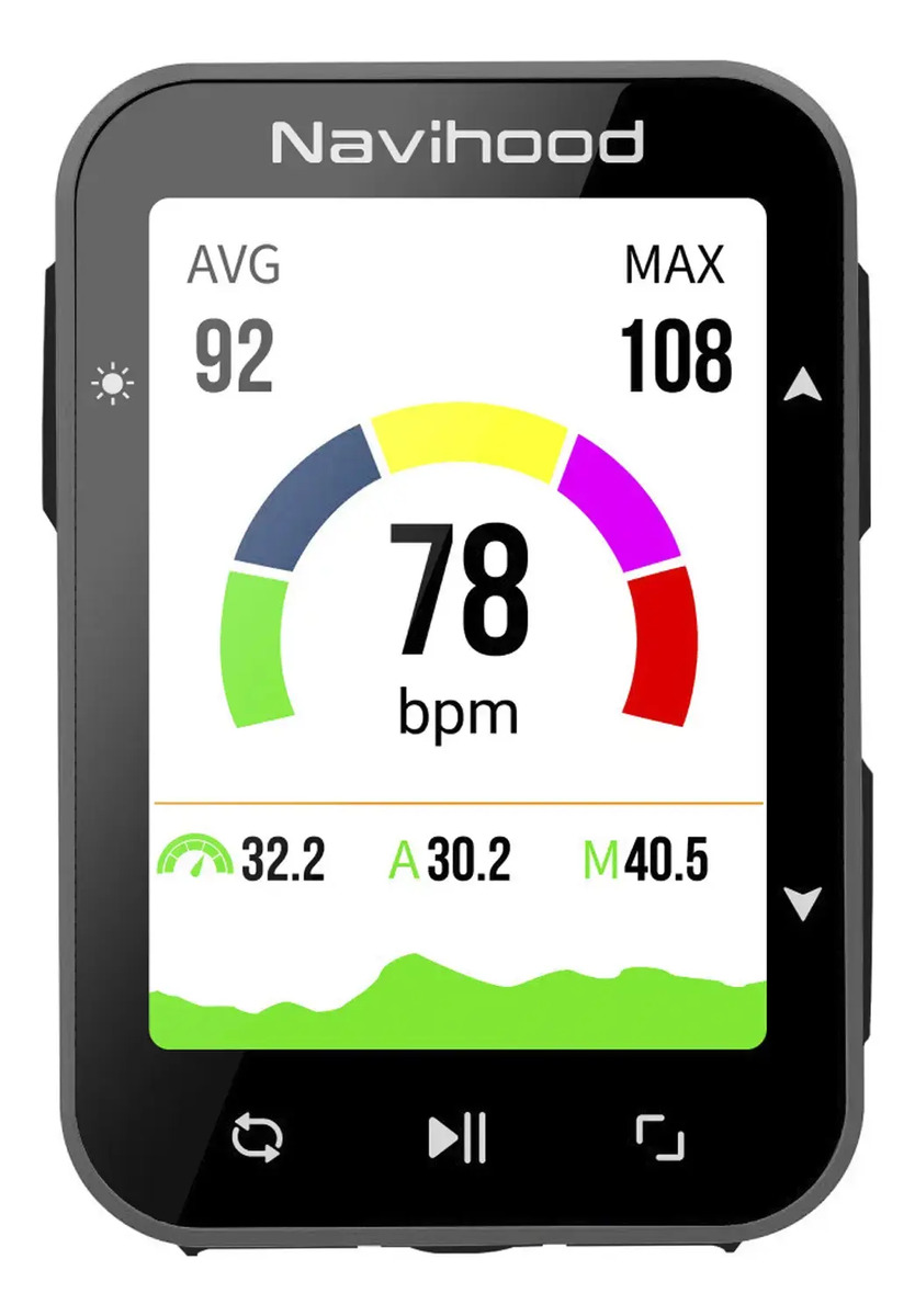 Ciclocomputador Navihood L2 Gps Inalambrico Pantalla Color