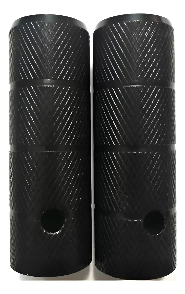 Par De Picadores Bici Bmx Negros Para Eje 14mm - Imagen 2