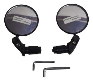 Par De Espejos Para Manillar De Bicicleta. 7 Cm, Gira 360°