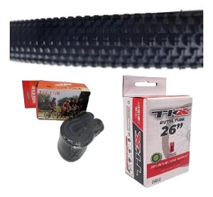 Cubierta Mtb + Camara P/bici Valv. Fina O Gruesa Rodado 26
